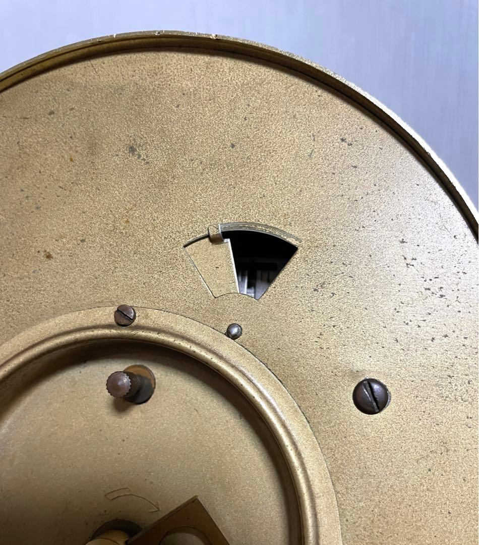 日本美術時計 Nマーク 置時計 ゼンマイ式 ヴィンテージ アンティーク 動作品