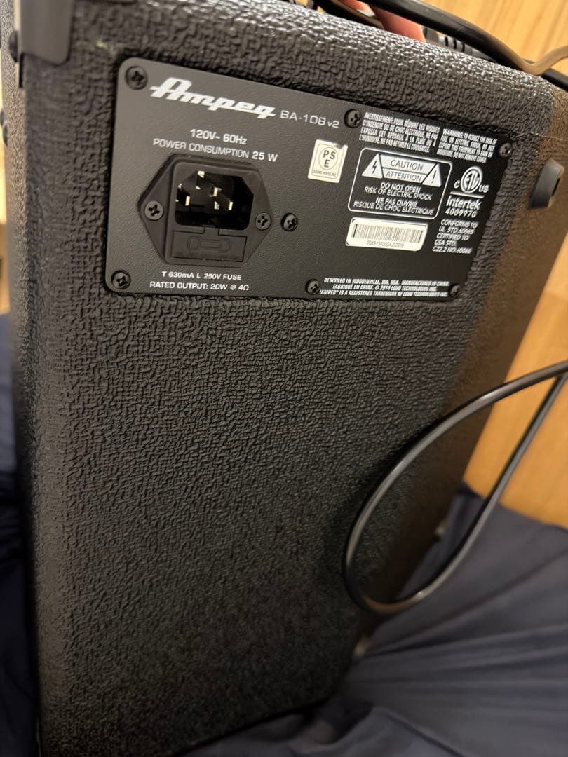 【ほぼ未使用】Ampeg BA-108 ベース用アンプ
