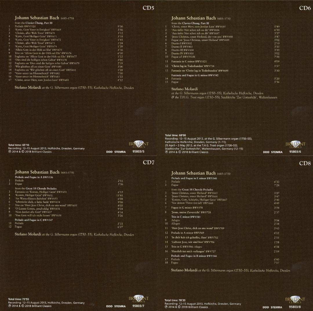 バッハ一族のオルガン曲集 ステファノ・モラルディ 24枚組