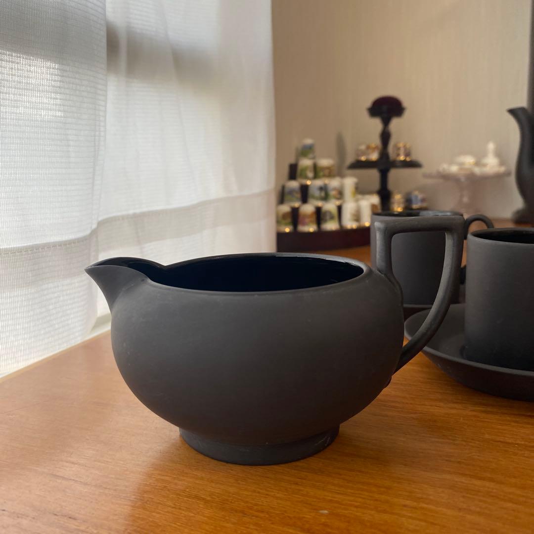 ウェッジウッド ブラックバサルト　コーヒーセット　デミタス カップ　廃盤　希少