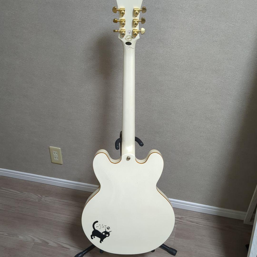 Epiphone セミアコースティックギター ホワイト（ジャンク）