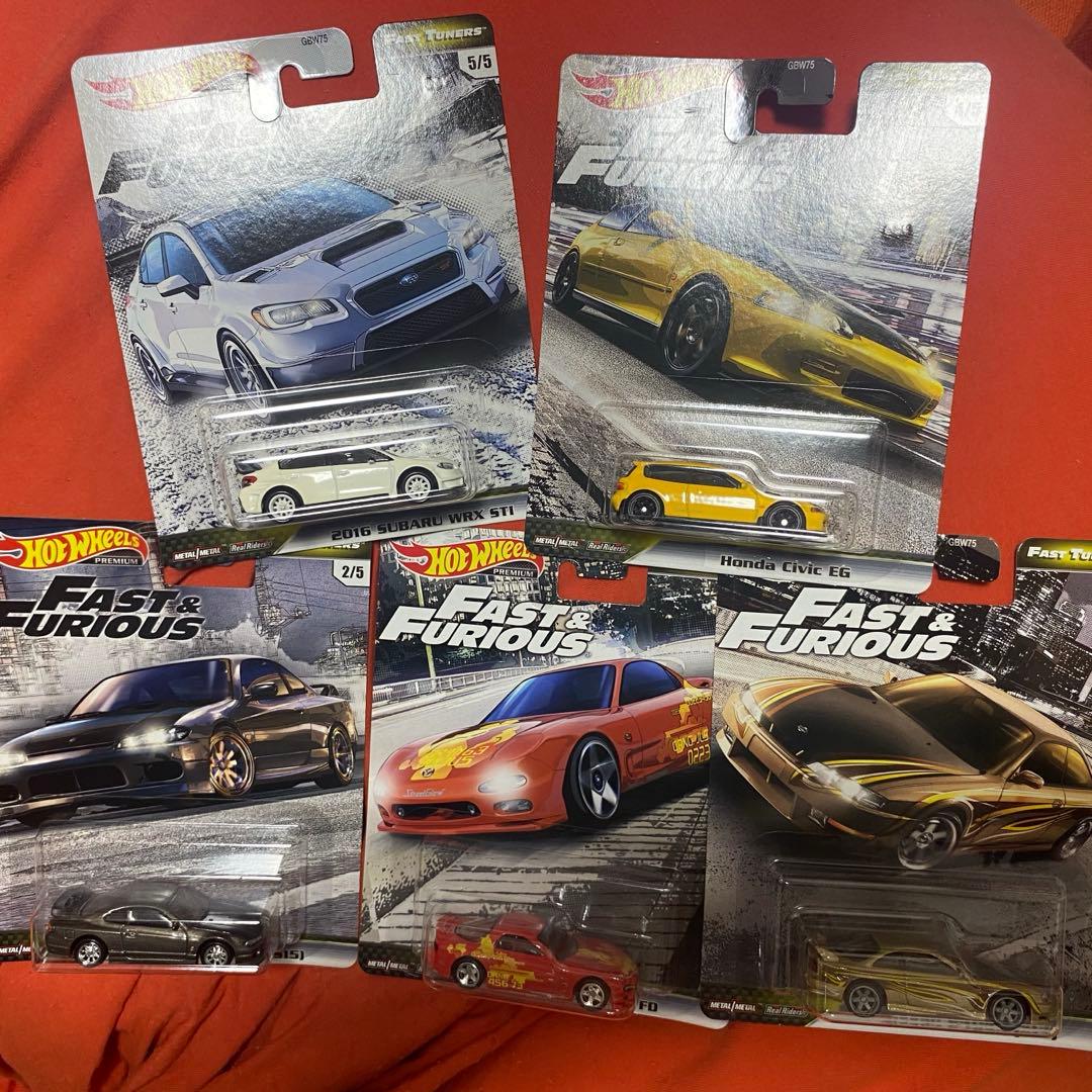 ワイルドスピード FastTuners ミニカー5台セット