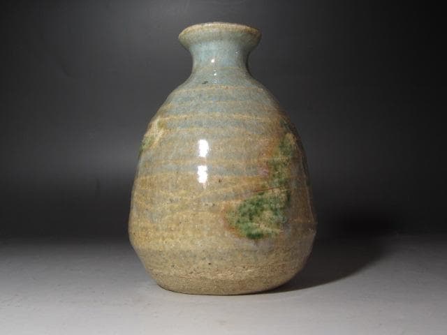 ★　北大路魯山人　織部徳利　趣ある一品です★x281