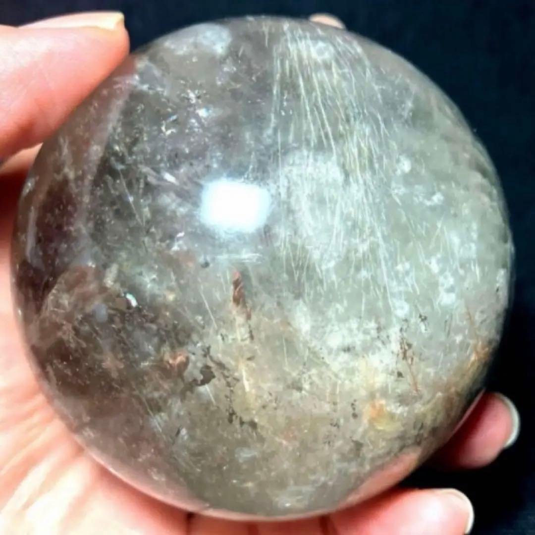 超大玉　68mm ゴールドルチルファントムクォーツ　金針水晶　パワーストーン