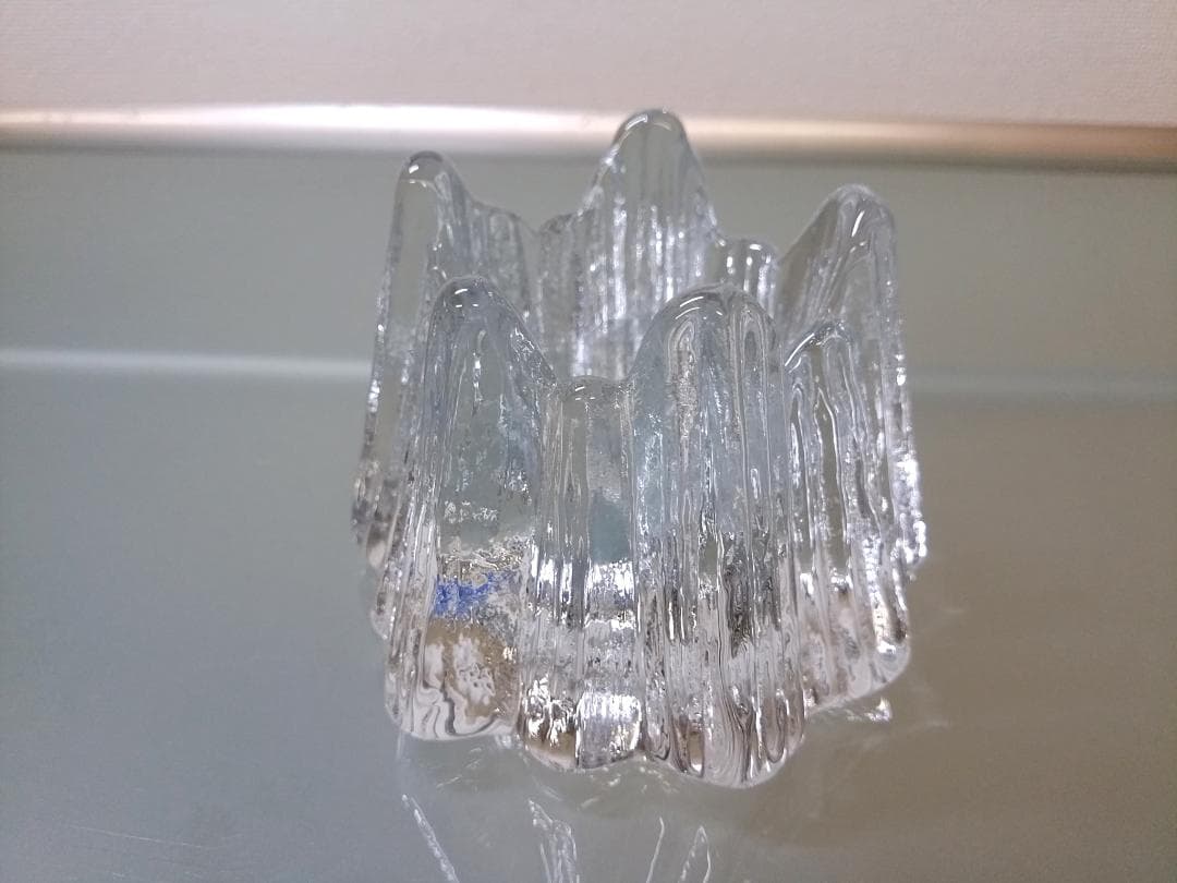 nybro sweden ニーブロー クリスタル ボルケーノ キャンドルホルダー