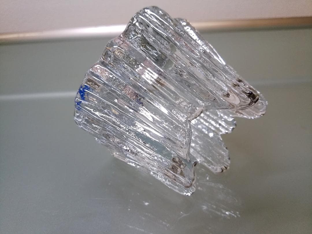 nybro sweden ニーブロー クリスタル ボルケーノ キャンドルホルダー