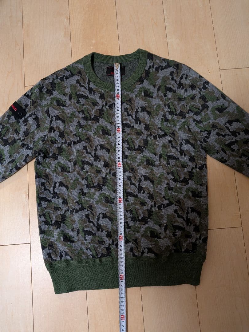 B*C様 ブリーフィング 迷彩柄セーター Mサイズ 肩タグ付き