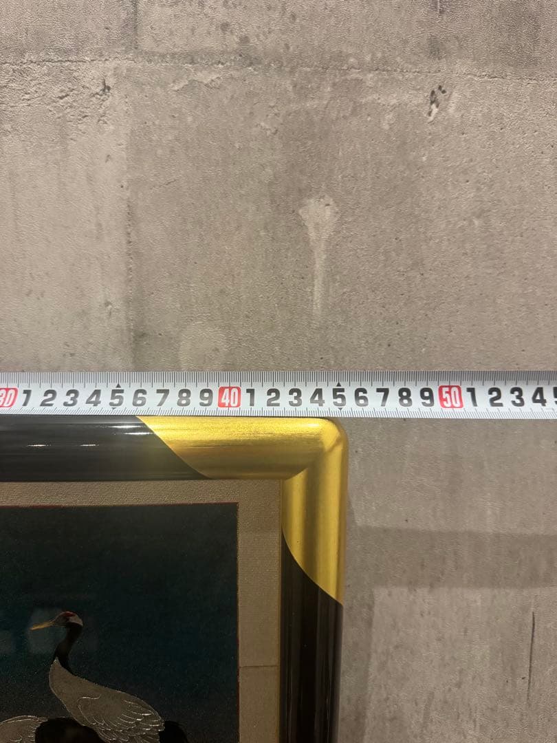 (18) 十二代 藤林徳扇『鶴寿之宴』伝統工芸作家 正絹 シルク 苑寿織匠 美術