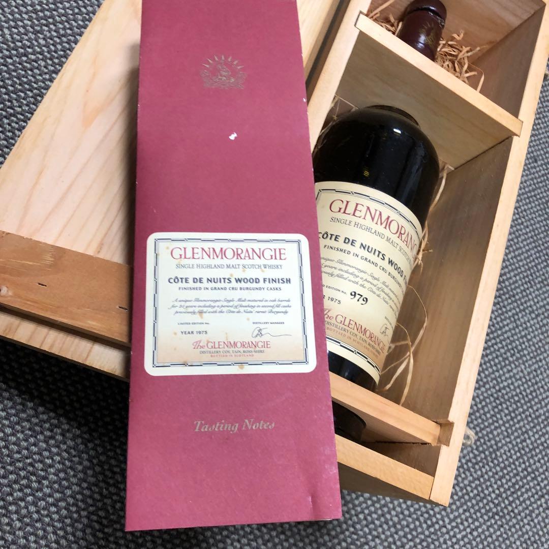 GLENMORANGIE 1975 LIMITED EDT 空ボトル、木箱