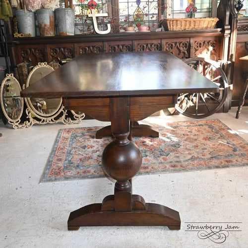 IFU-417 英国アンティーク オーク ダイニングテーブル 作業台 テーブル