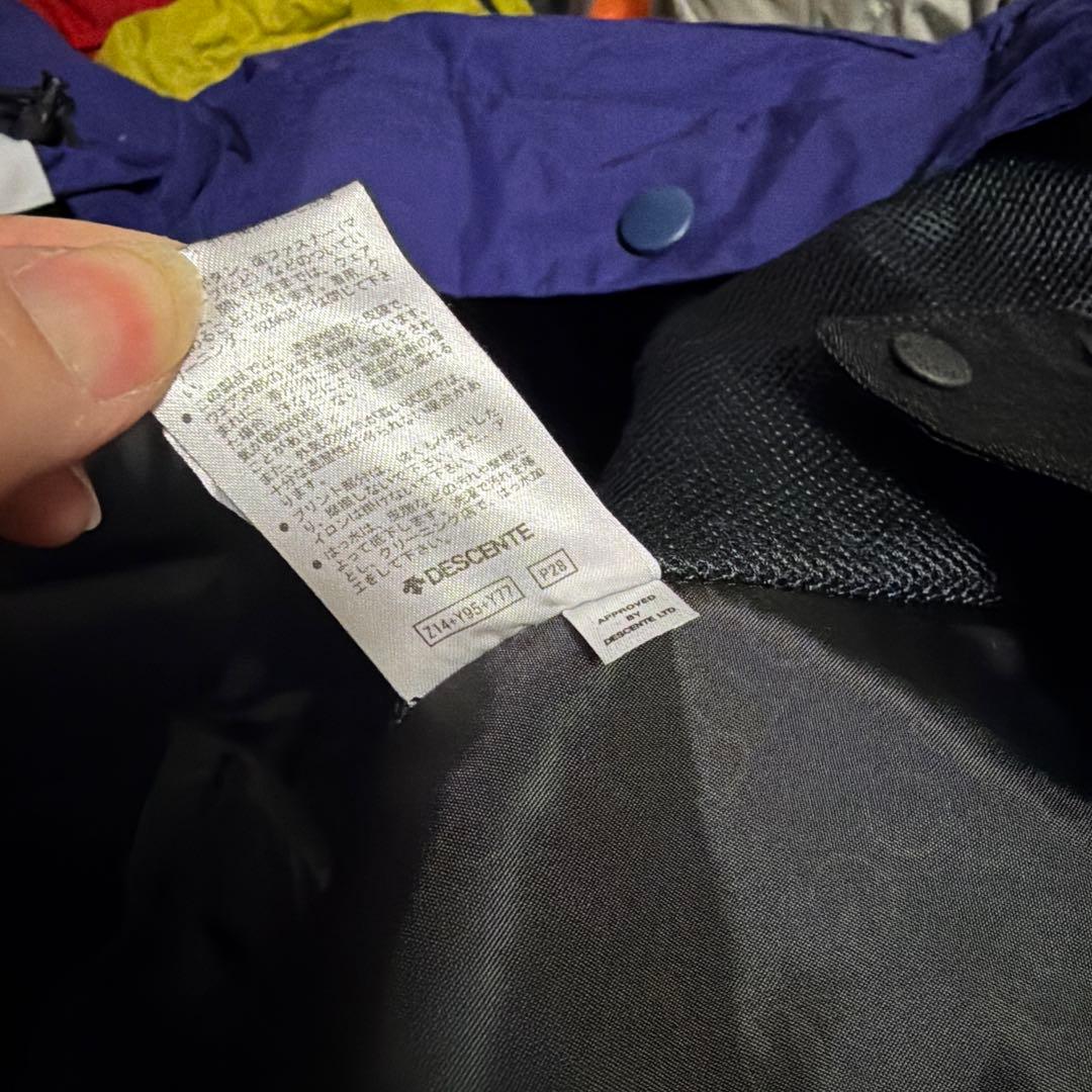 美品デサント×reverse edgeスノボウェア 上下 アメカジMSカジュアル