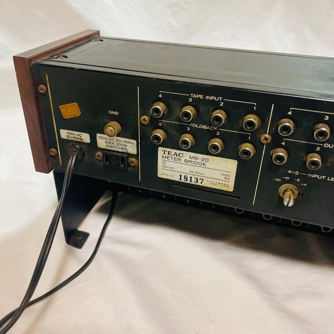 TEAC MB-20 Model-2A オーディオミキサー　メーターブリッジ