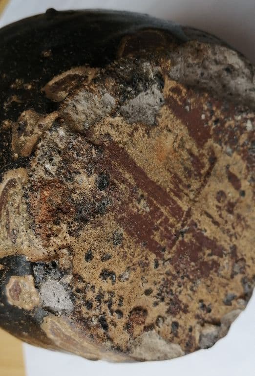 古唐津　朝鮮唐津徳利(首継)