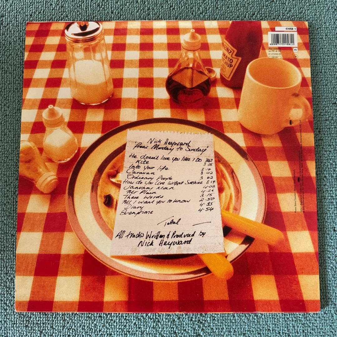 Nick Heyward『From Monday to Sunday』レコード