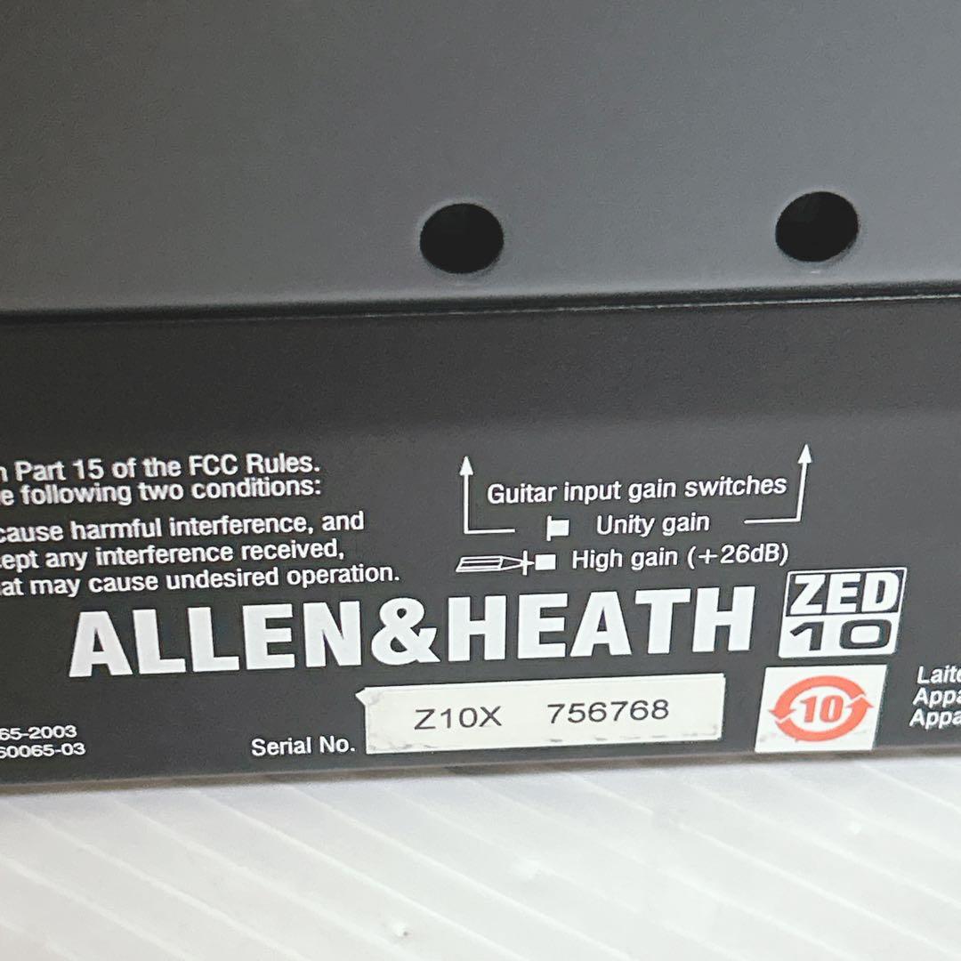 【美品】　 ALLEN&HEATH ZED-10 ミキサー　KORG