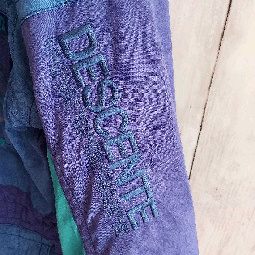 【DESCENTE】デサント スキーウェア 上下セット L 紫黒