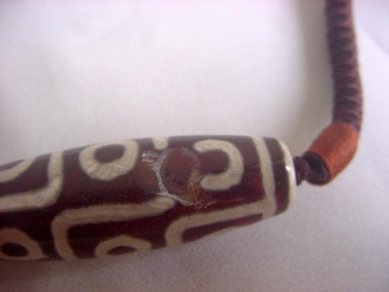 骨董★本物　チベット老天珠 9眼【とんぼ玉】★身を助ける