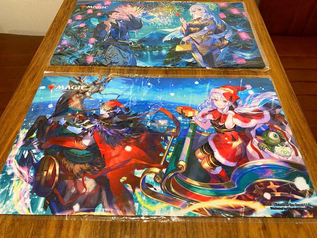 MTG 放浪皇 夏祭り クリスマス プレイマット&ビジュアルボード 3点セット