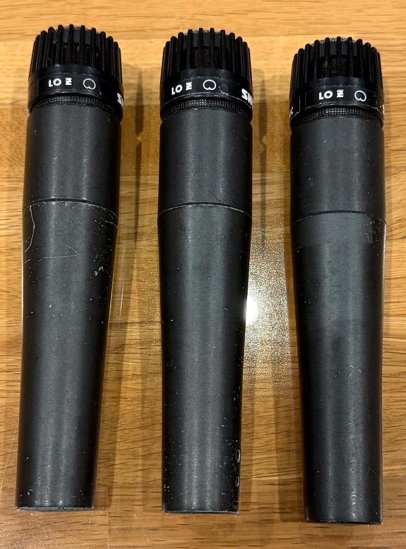 SHURE シュアー ダイナミックマイク SM57 3本　ジャンク
