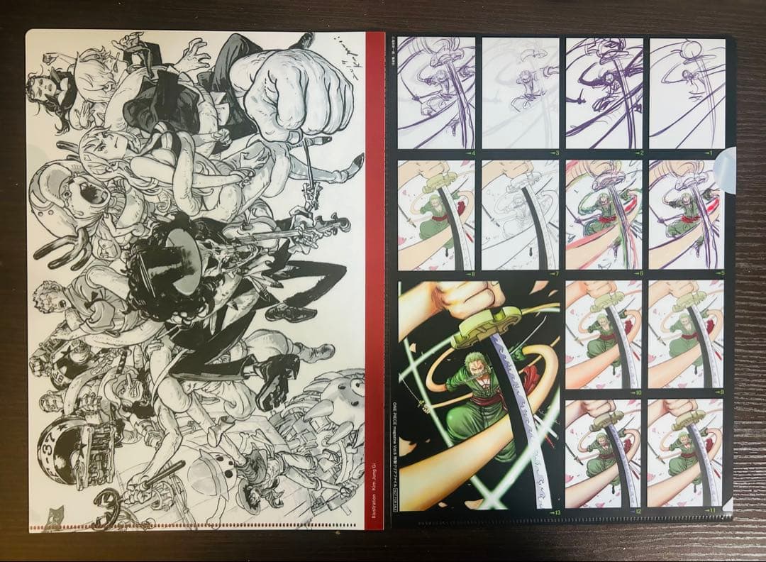 ワンピースマガジンVol.6当選品★特製クリアファイル★２種セット★ルフィ★ゾロ