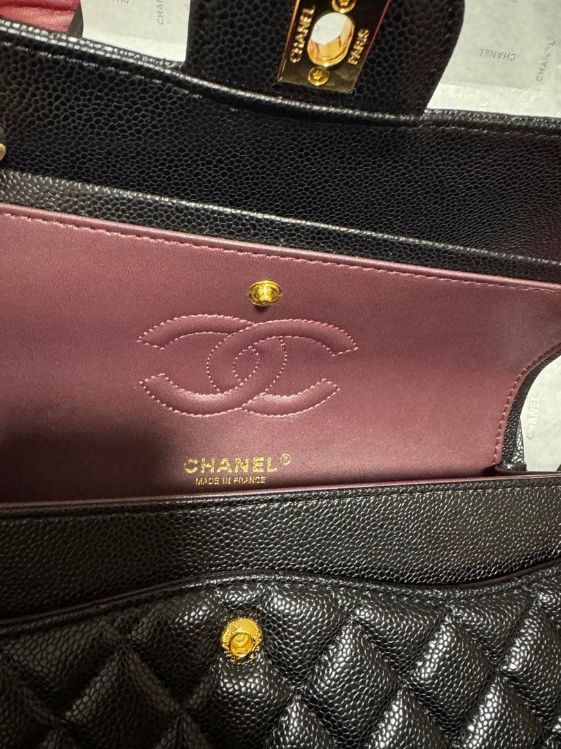 CHANEL ノベルティ　ダブルチェーン　フラップ　チェーンショルダー