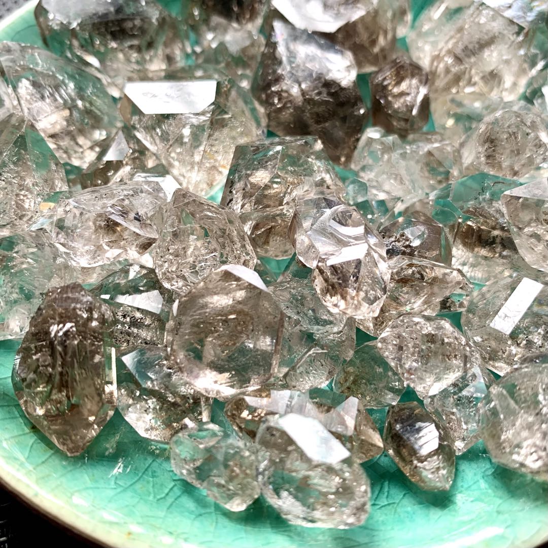 ペトロレアムクォーツ(中)10個セットl/蛍光水晶