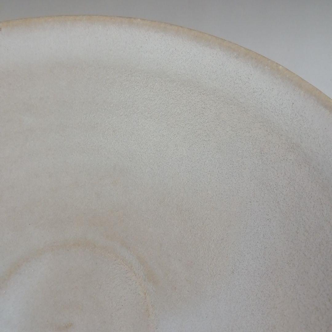 Ｓ９５５　茶碗　『白釉　平茶碗』『北村暢男 作』　共箱　抹茶碗　茶道具