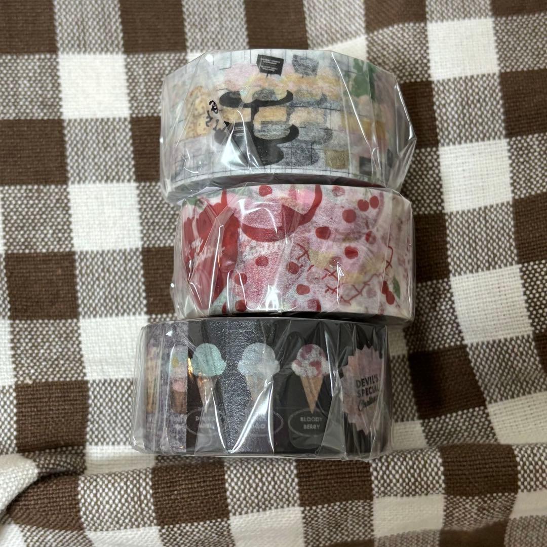 新品★ エトワールエグリオット マスキングテープ　3本セット カモ井製