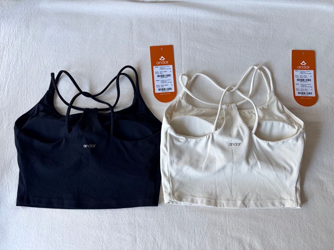 andar ツイストバック クロップド スポーツブラ Sサイズ 2点とパンツ付