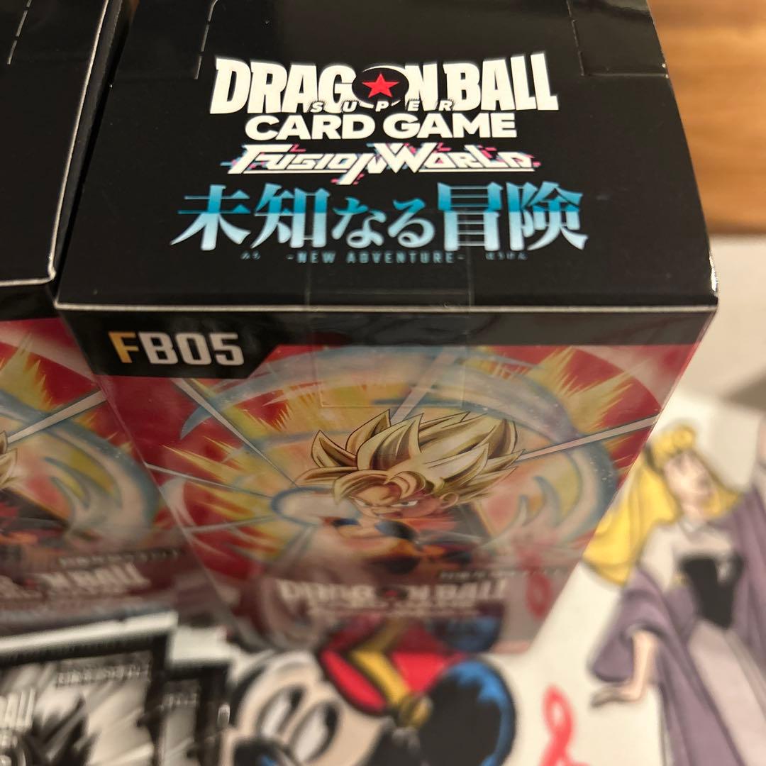 新品テープ付きドラゴンボールカード フュージョンワールド　未知なる冒険　3BOX