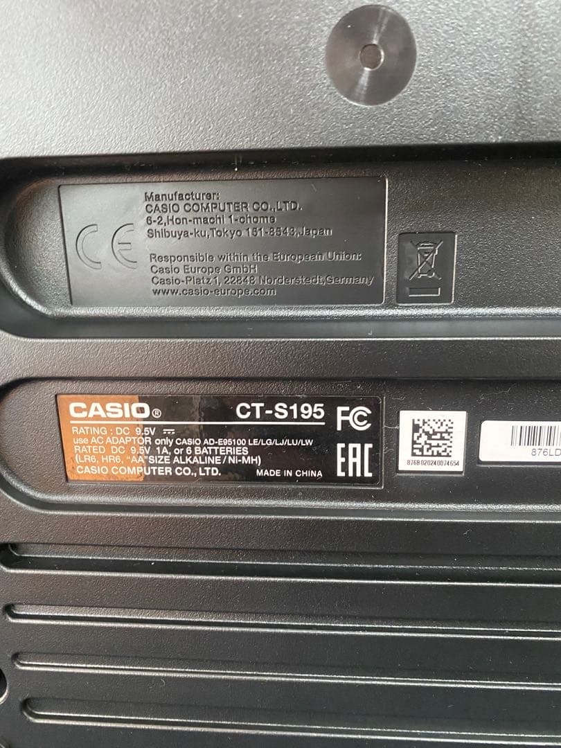 CASIO 電子キーボード CT-S195 2024年製