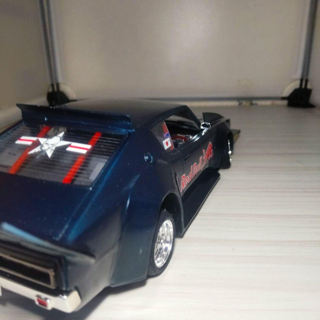 アオシマ1/24ケンメリ２Dr改！街道レーサー（レッドブル仕様）塗装済完成品！