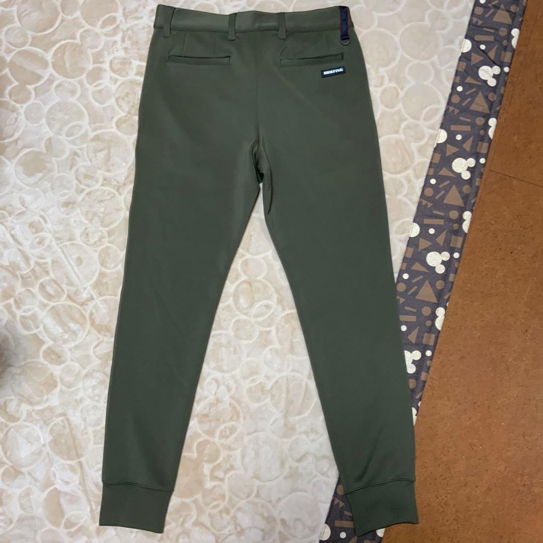 最終値下BRIEFING GOLF メンズ 3Dロゴ ジョガーパンツ オリーブM