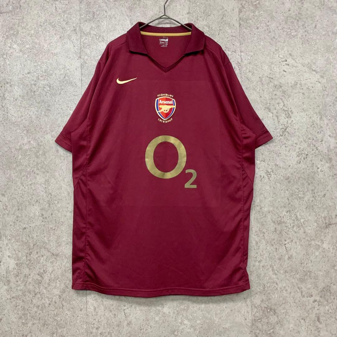 【激レア2XL☆EU輸入00s】NIKE アーセナルFC サッカーシャツ