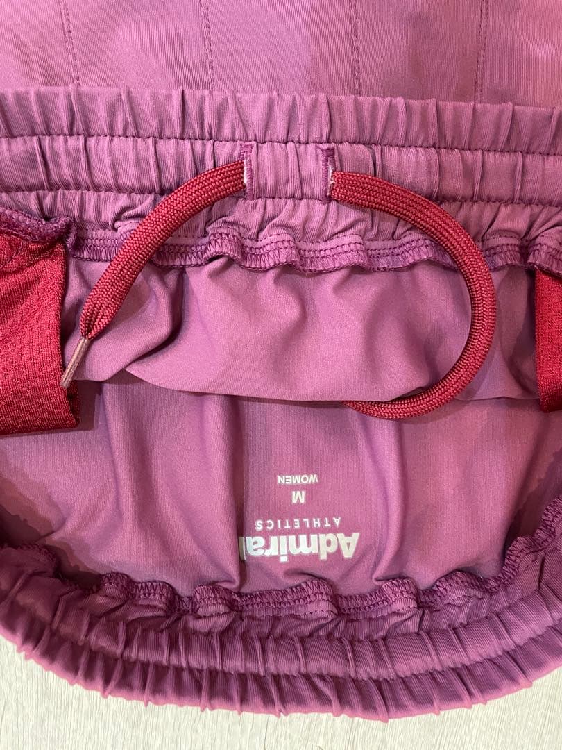 Admiral テニスウェア ワインレッド フラワーパターン　Mサイズ