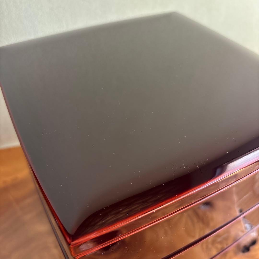 輪島塗 三段重 お重 共箱 桐箱