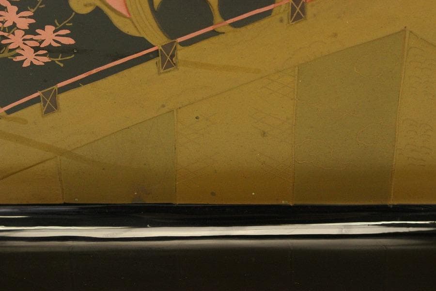 花鳥蒔絵 四方盆 廣蓋(ZE655)