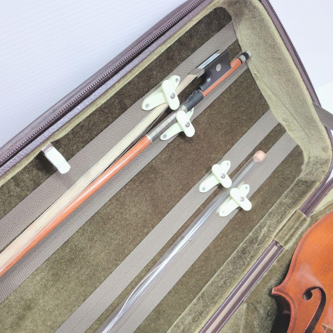 P578 Franz Sandner バイオリン 弓 肩当て ケース付 ドイツ製