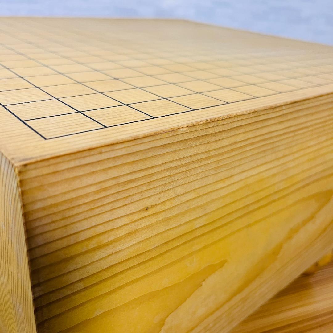 日向碁盤店 脚付碁盤 天地柾 柾目 囲碁 ヘソ有り 19路盤