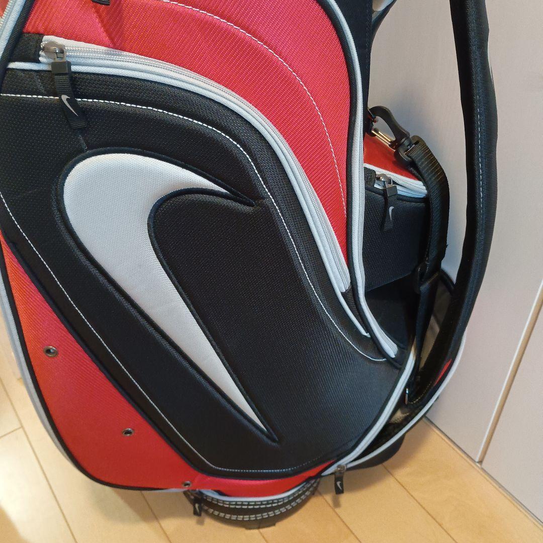 Nike ゴルフ キャディバッグ 黒/赤 4分割 8.5型