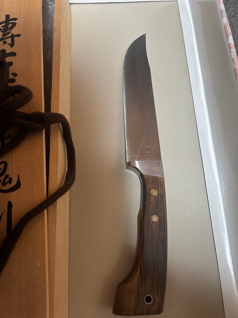 最終値下げ　傅古式摩鬼利(片刃）関兼常作 和式刃物