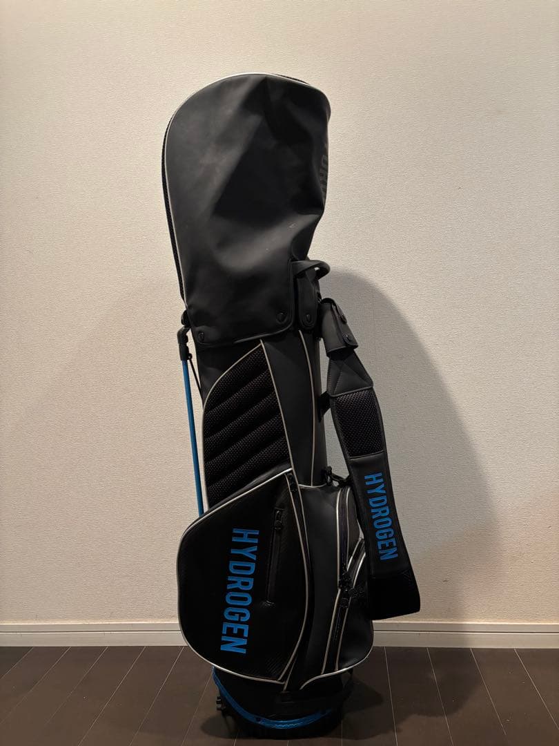 HYDROGEN キャディバッグ ブラック/ブルー