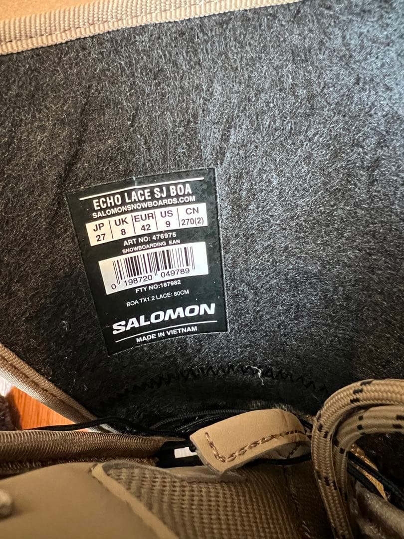 スノーボード SALOMON BOARD BOOTS ECHO LACE SJ BOA