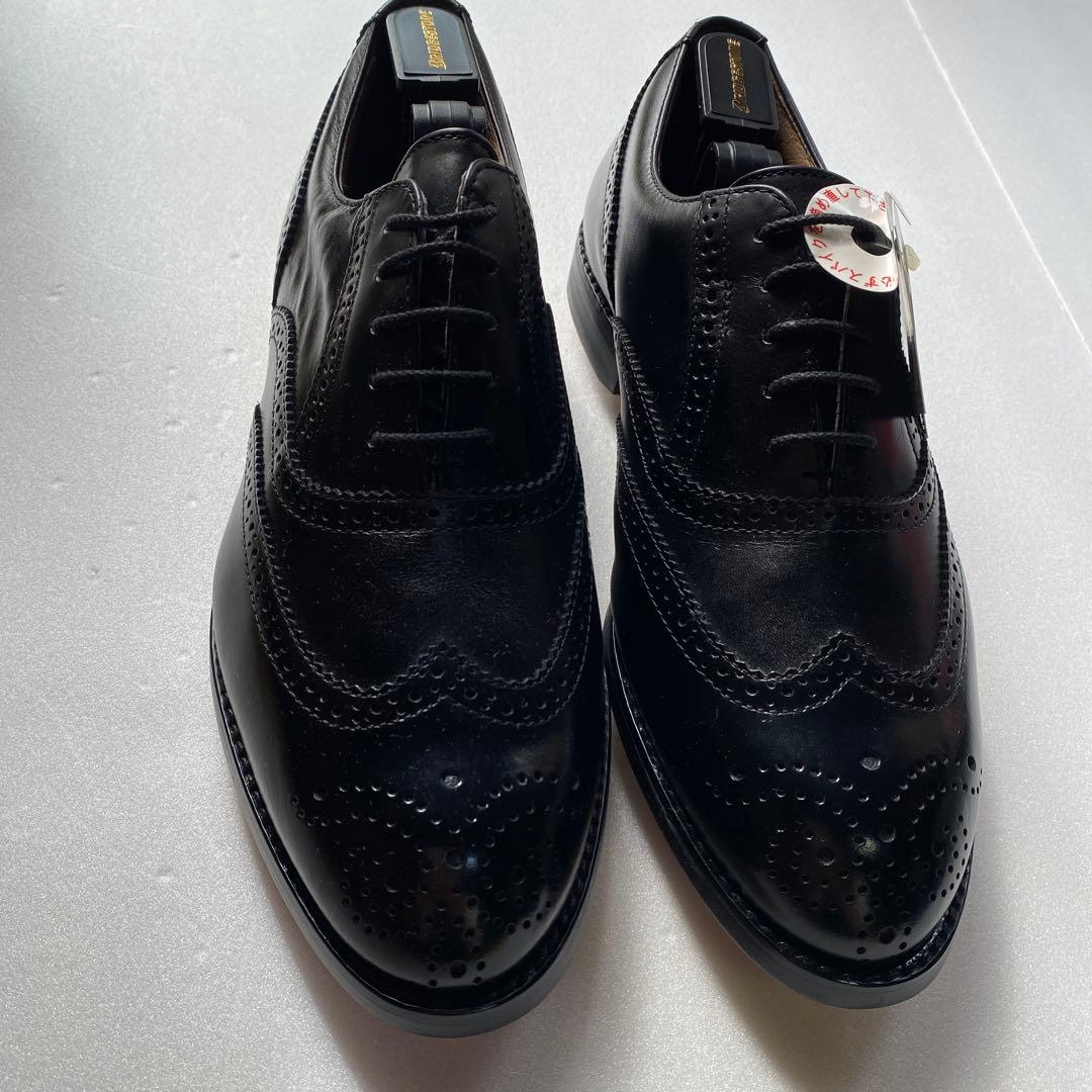 スパイク付ゴルフシューズ　BRIDGESTONE サイズ25.5cm 黒　革