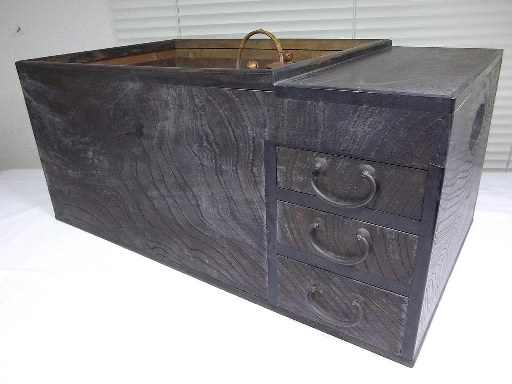 幅65cm 江戸火鉢 関東火鉢 長火鉢 燗銅壺 酒燗器 五徳つき 囲炉裏