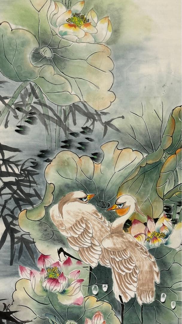 「鶴の里」掛け軸