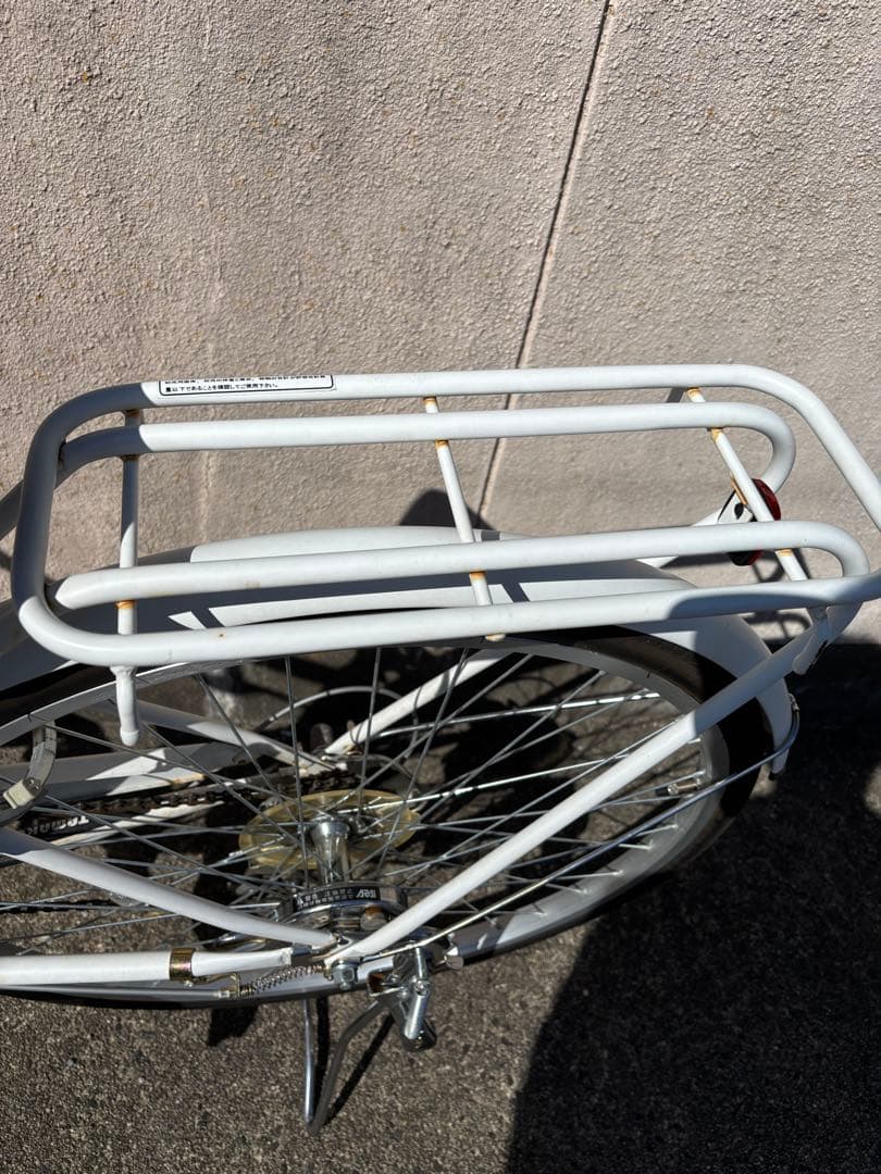 自転車　シティサイクル　白　26インチ　子ども　【福岡市直接受け取り希望】