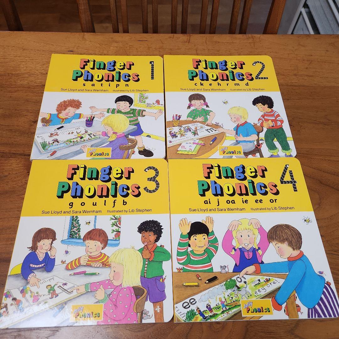 Jolly Phonics Finger Phonics1〜7 絵本　美品7冊