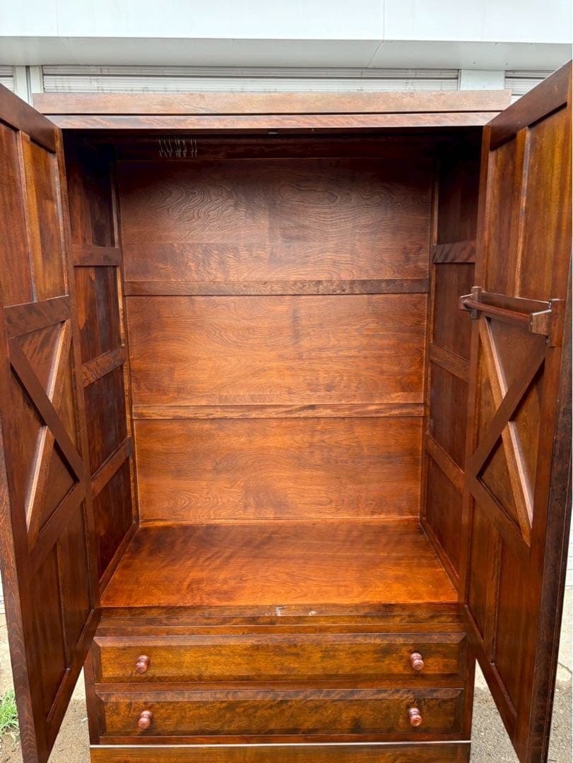 【格安出品】松本民芸家具 高級家具 ワードローブ 洋服箪笥