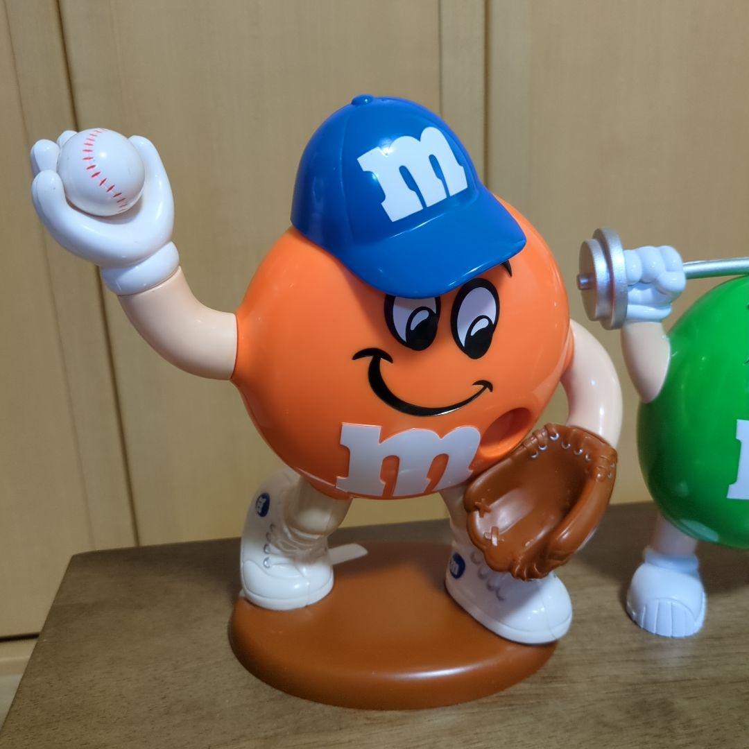 【稀少】90s m&m's エムアンドエムズ ディスペンサー 野球＆ダンベル